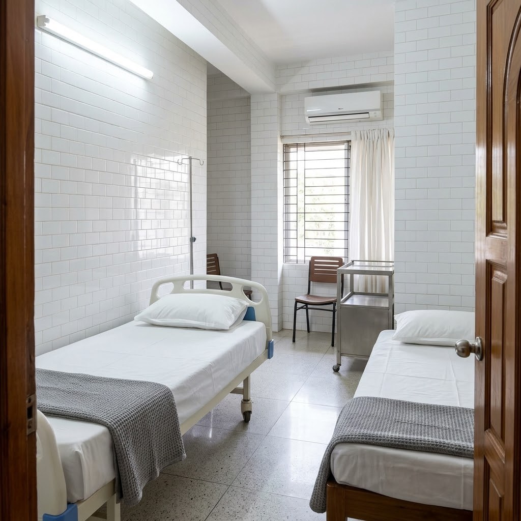 Twin patient room
